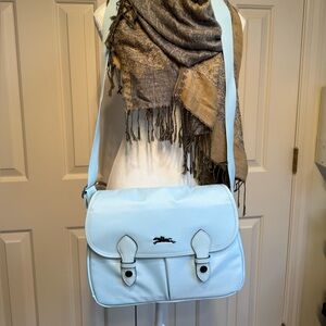 New WO tags Longchamp Light Blue Crossbody Bag